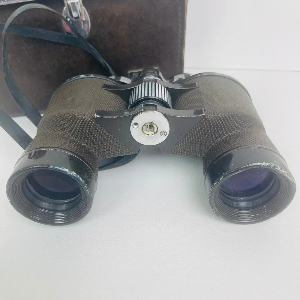 Jason Binoculars Statesman 7x35 Model 138 Brown Extra Wide Angle UVC Good